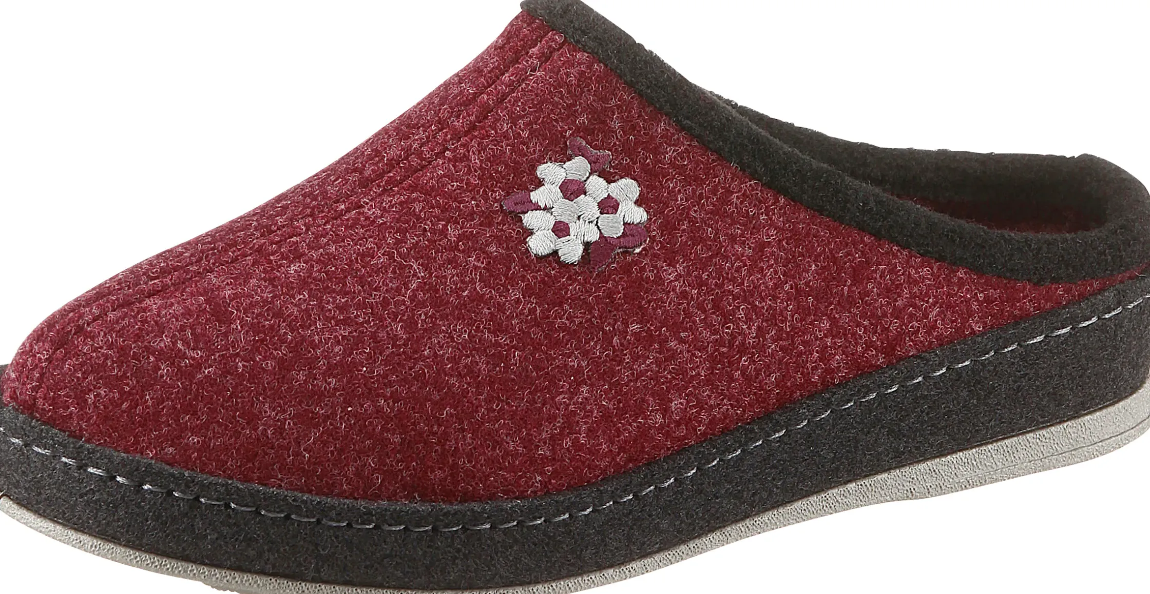 Hausschuhe|Schawos Pantoffel bordeaux