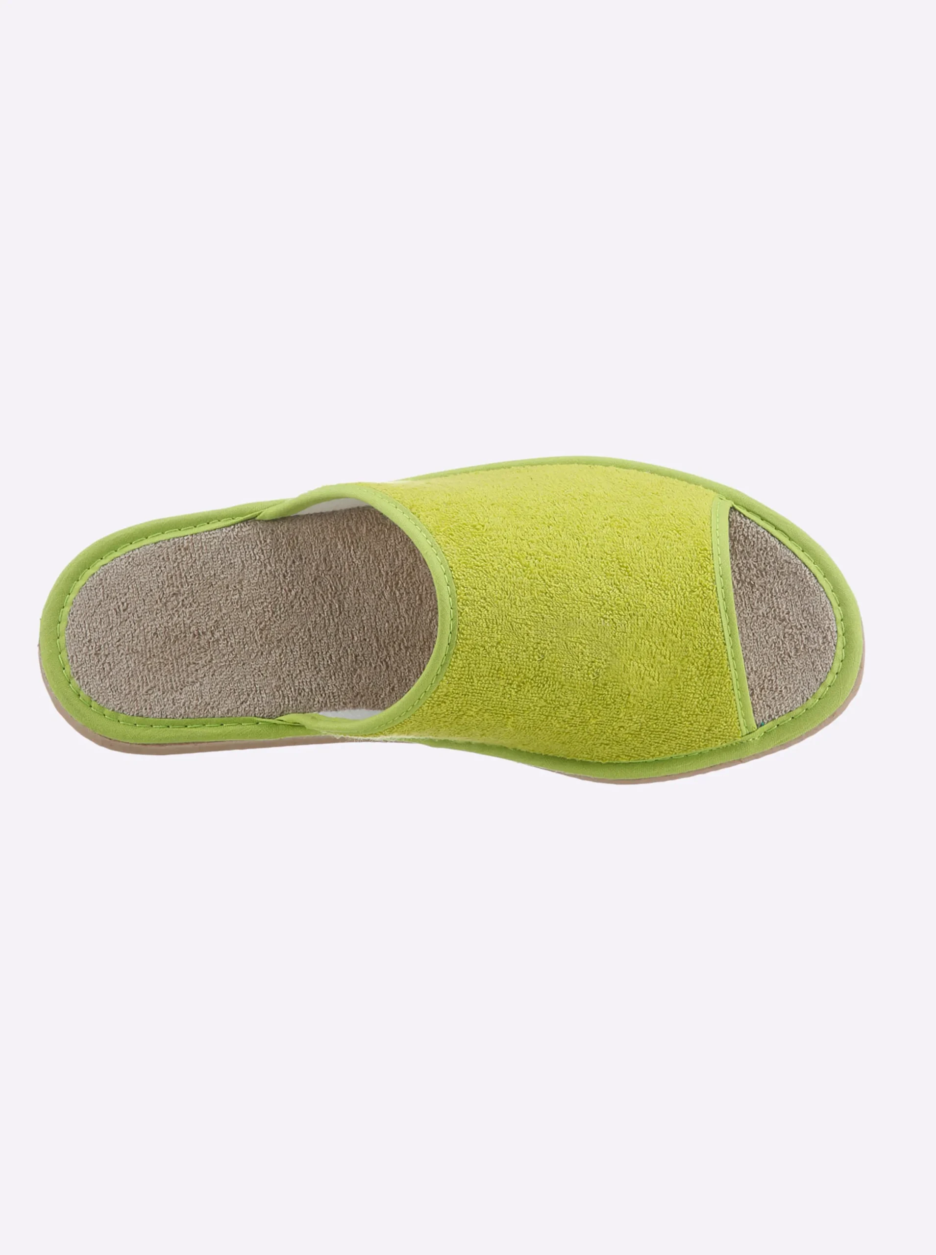 Hausschuhe| Pantoffel pistazie+marine