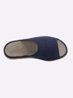 Hausschuhe| Pantoffel pistazie+marine