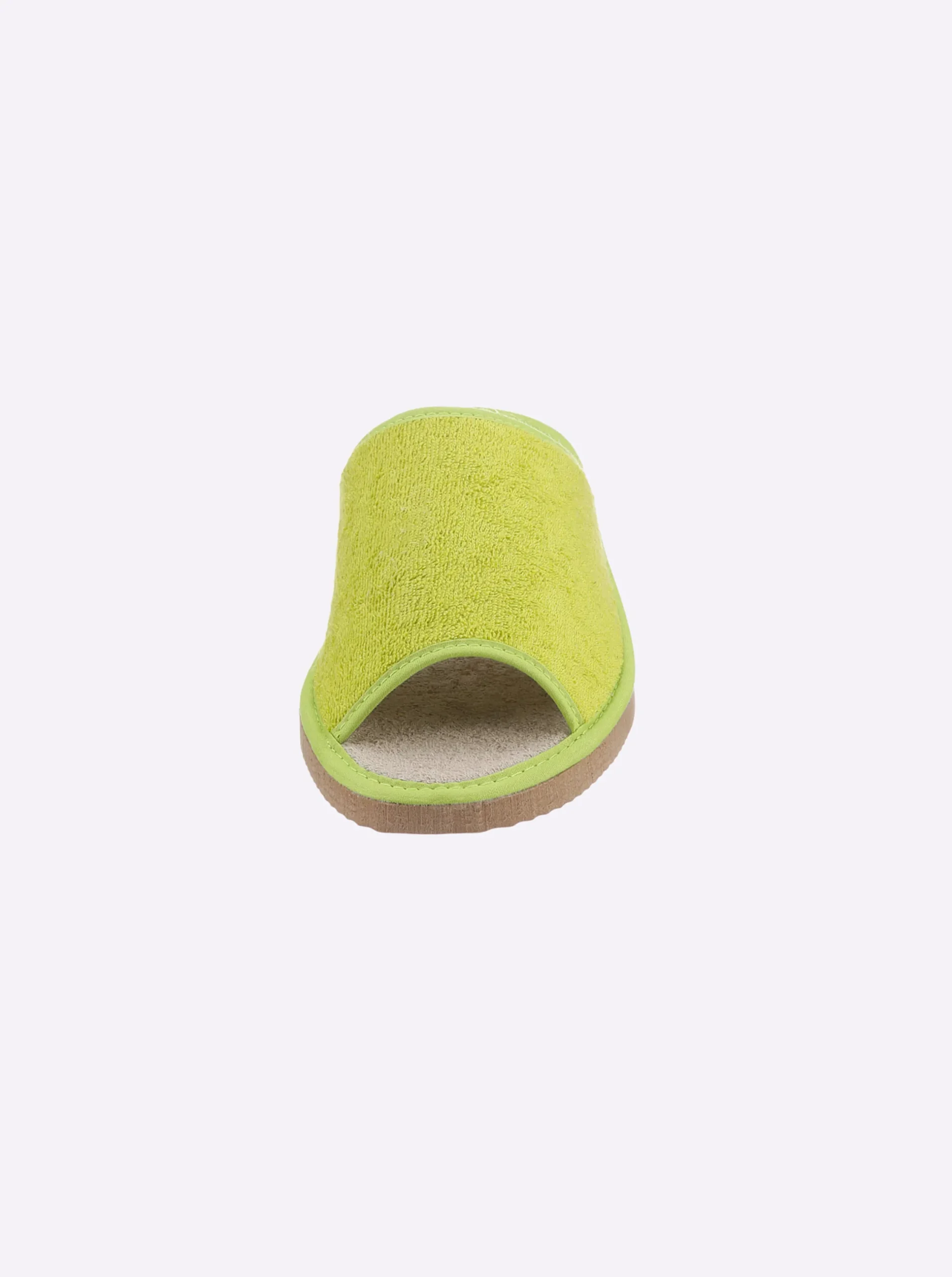 Hausschuhe| Pantoffel pistazie+marine