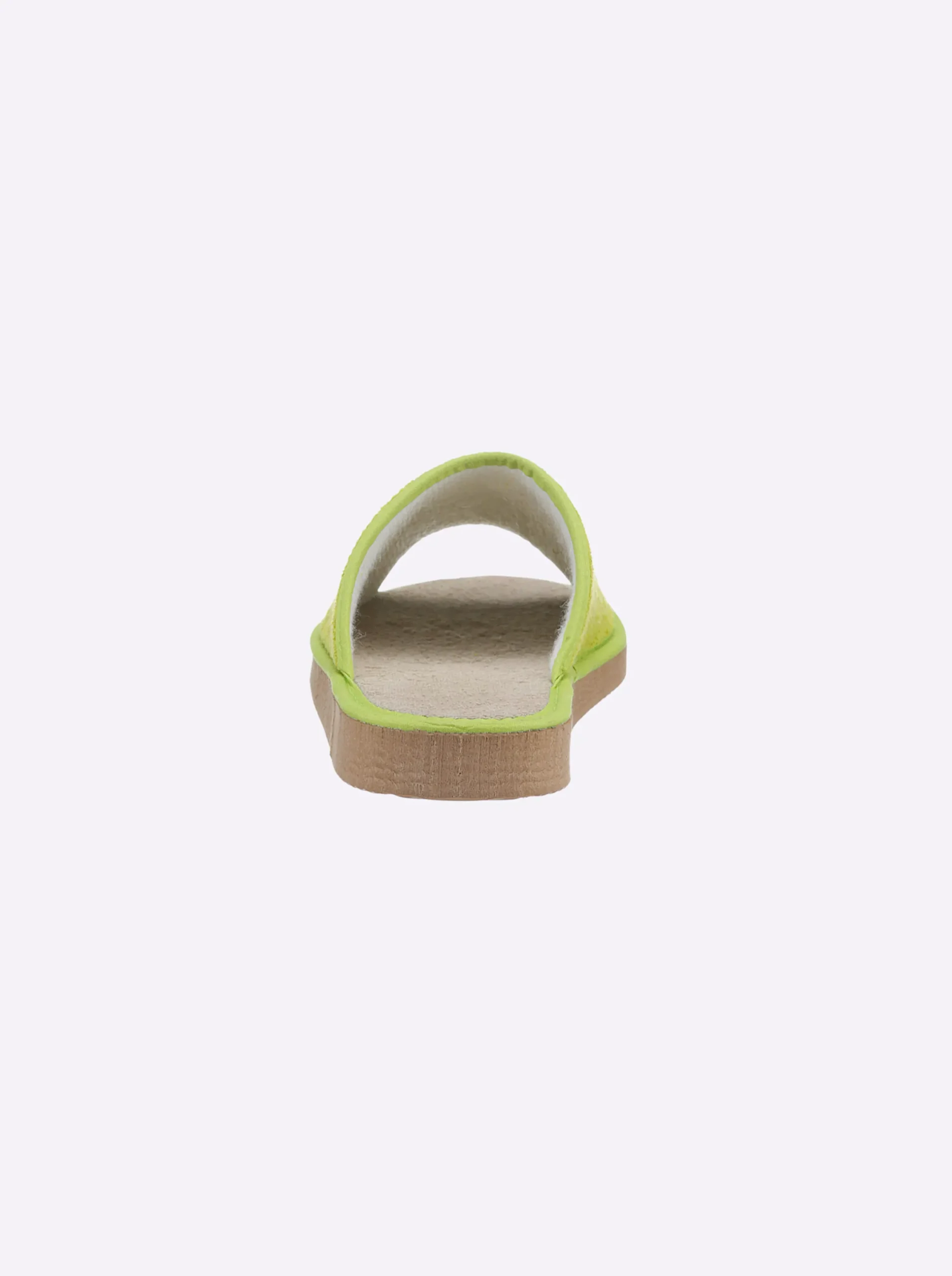 Hausschuhe| Pantoffel pistazie+marine
