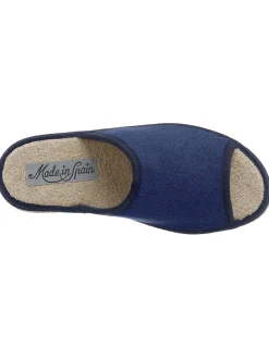Hausschuhe| Pantoffel pistazie+marine