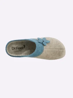 Hausschuhe|Dr. Feet Pantoffel salbei