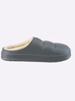 Pantoletten|heine Pantolette grau