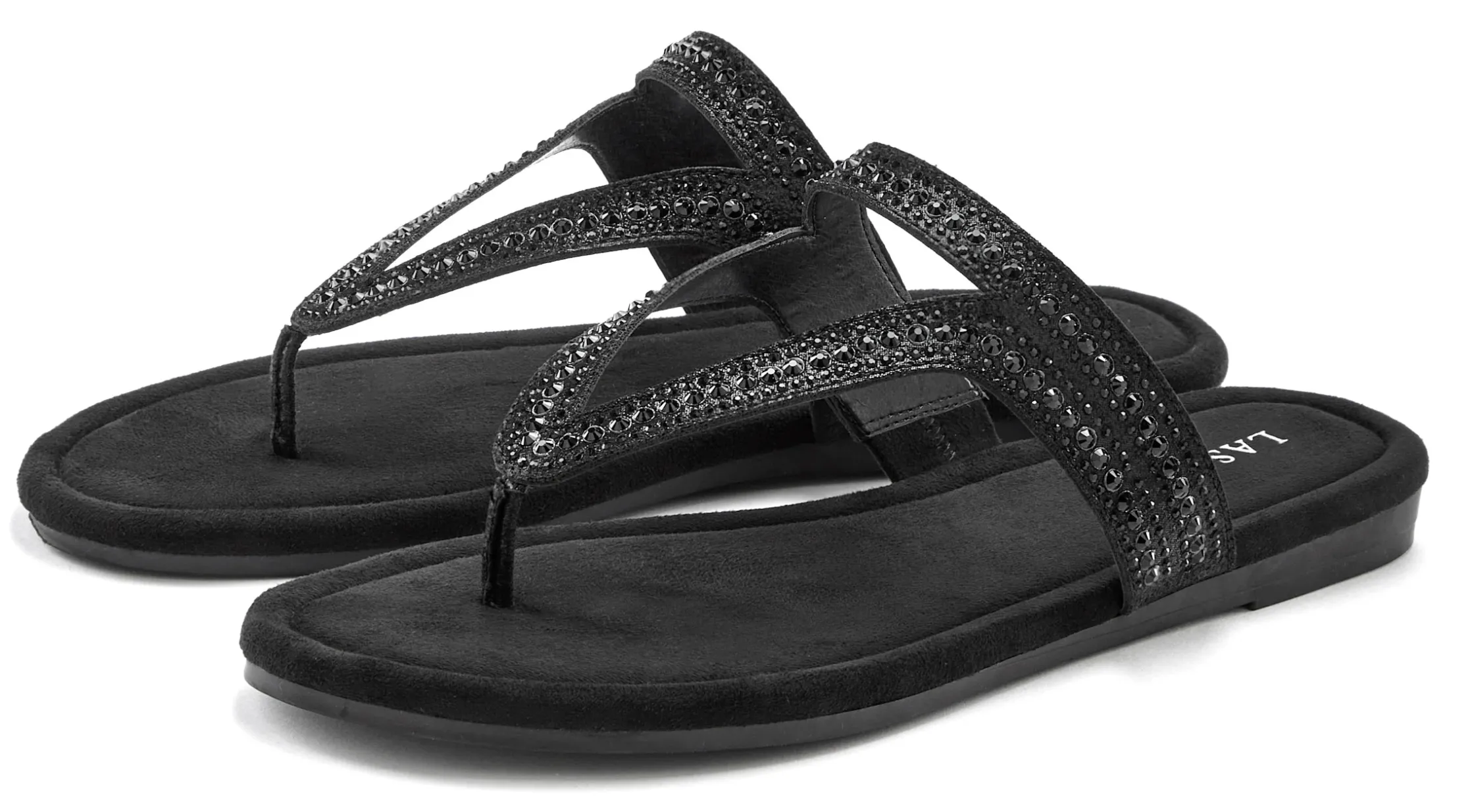 Pantoletten|Vivance Pantolette schwarz