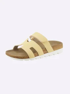 Pantoletten|heine Pantolette zitronengelb
