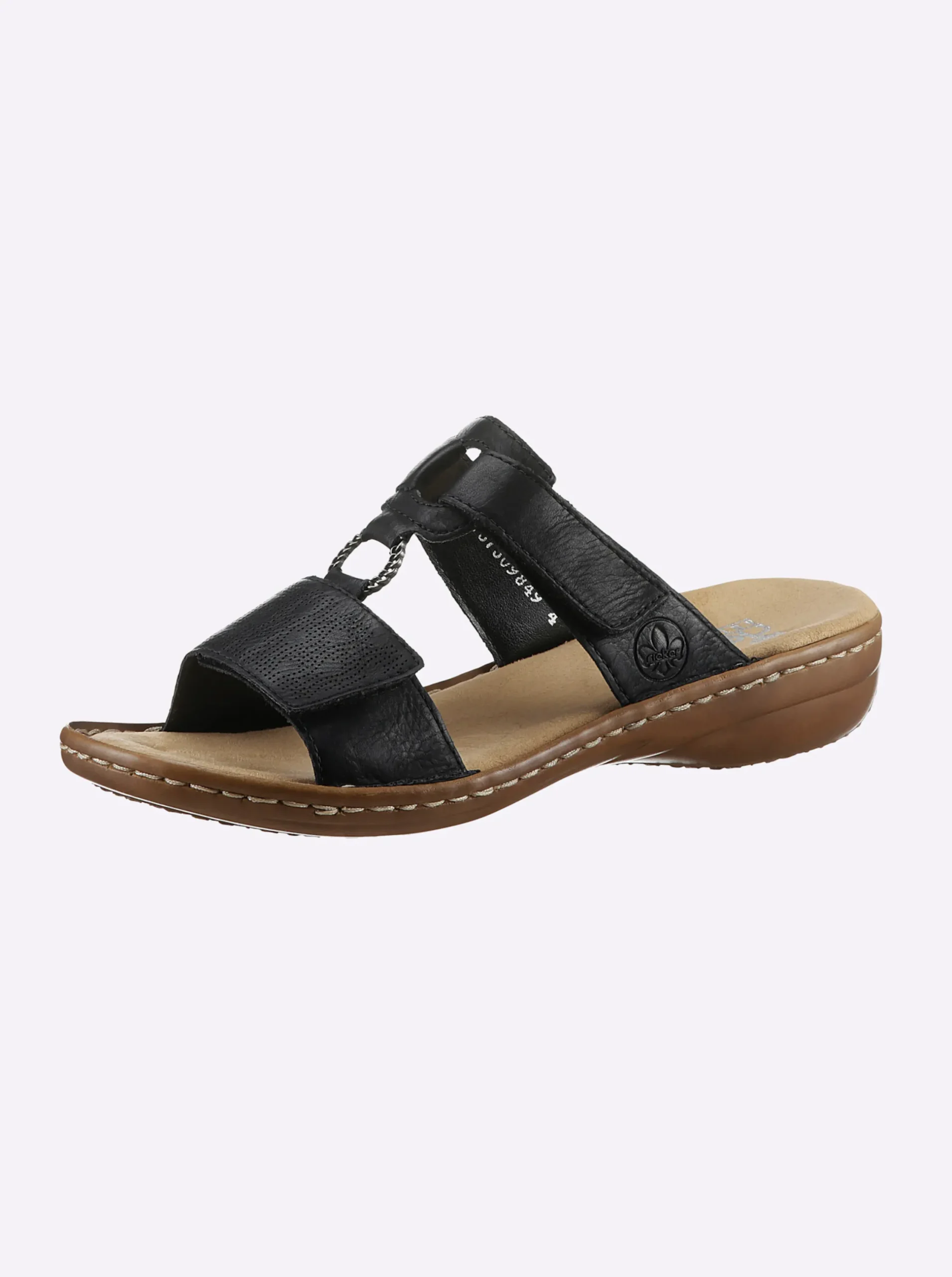 Pantoletten|Rieker Pantolette schwarz