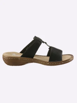 Pantoletten|Rieker Pantolette schwarz