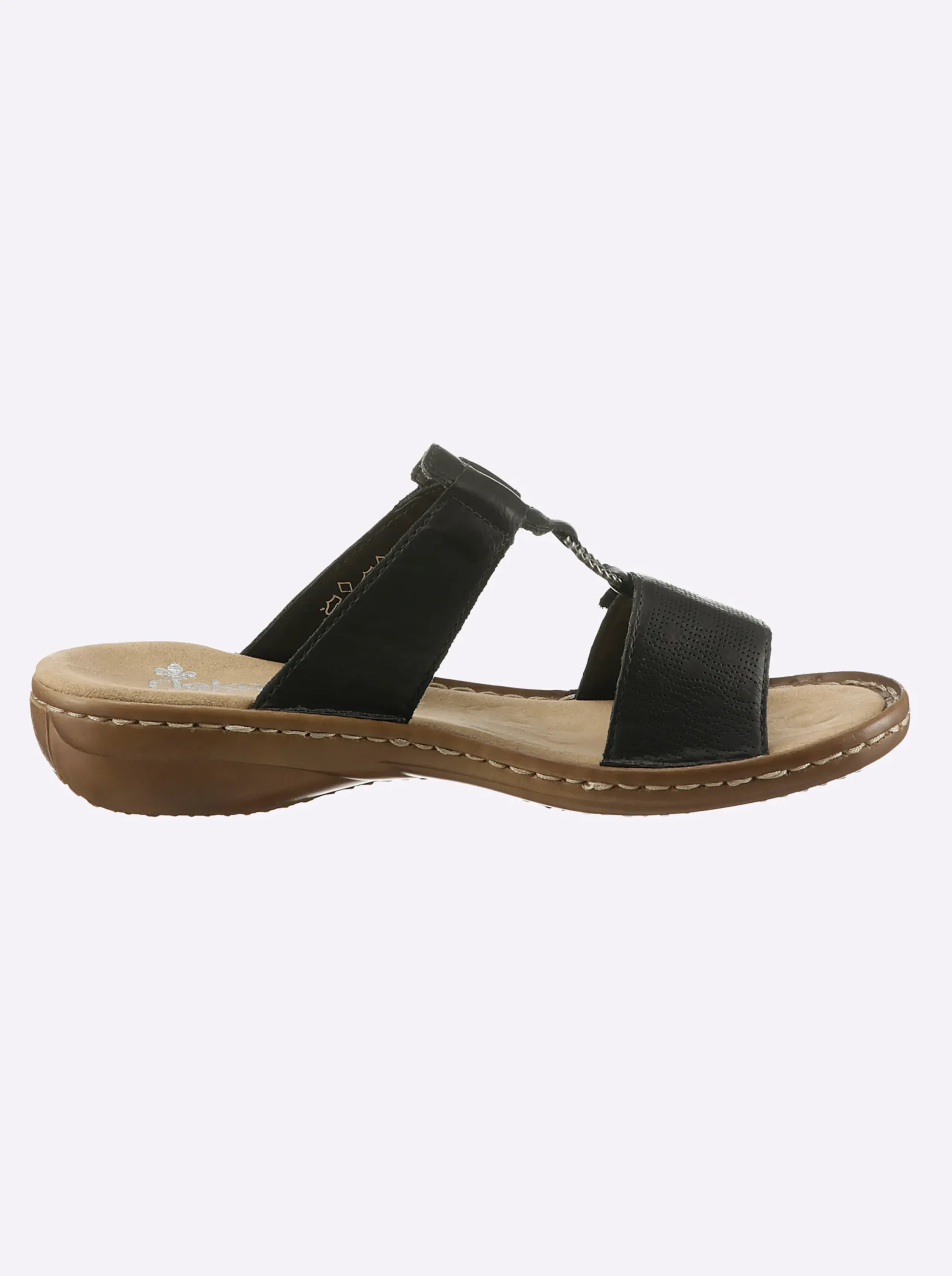 Pantoletten|Rieker Pantolette schwarz