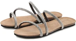 Pantoletten|LASCANA Pantolette silberfarben