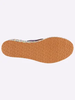 Pantoletten|Zehentrenner|heine Pantolette blau-beige