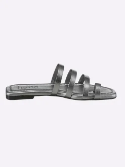 Pantoletten|Sandalen & Sandaletten|heine Pantolette anthrazit-metallic