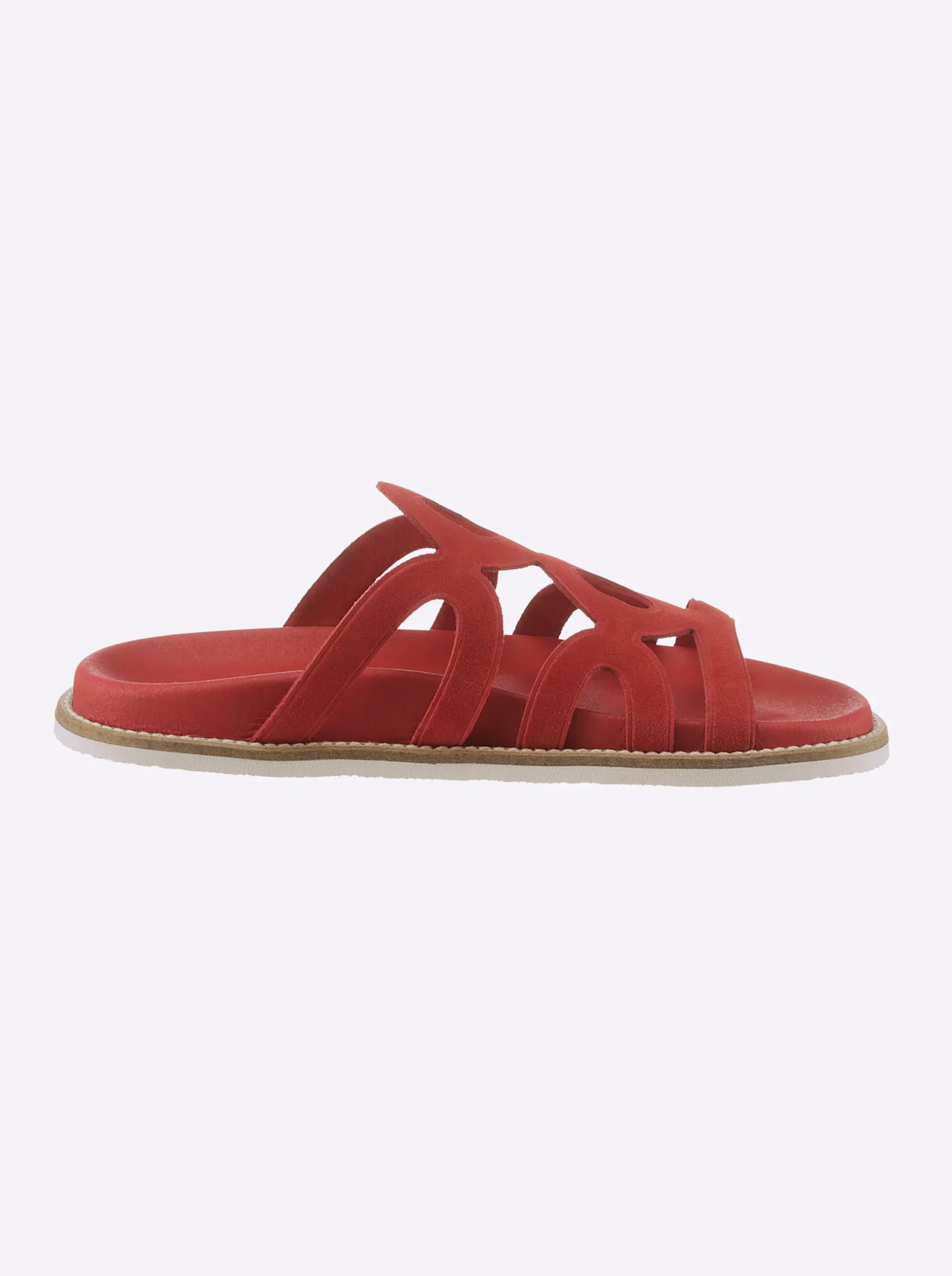 Pantoletten|heine Pantolette rot