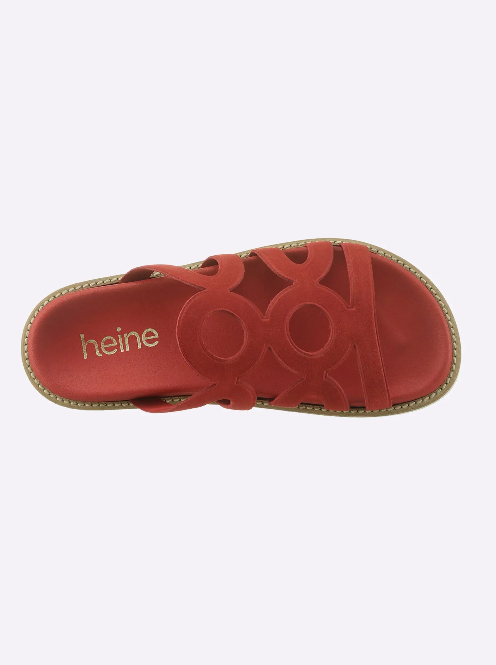 Pantoletten|heine Pantolette rot