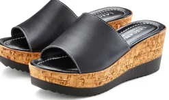 Pantoletten|LASCANA Pantolette schwarz