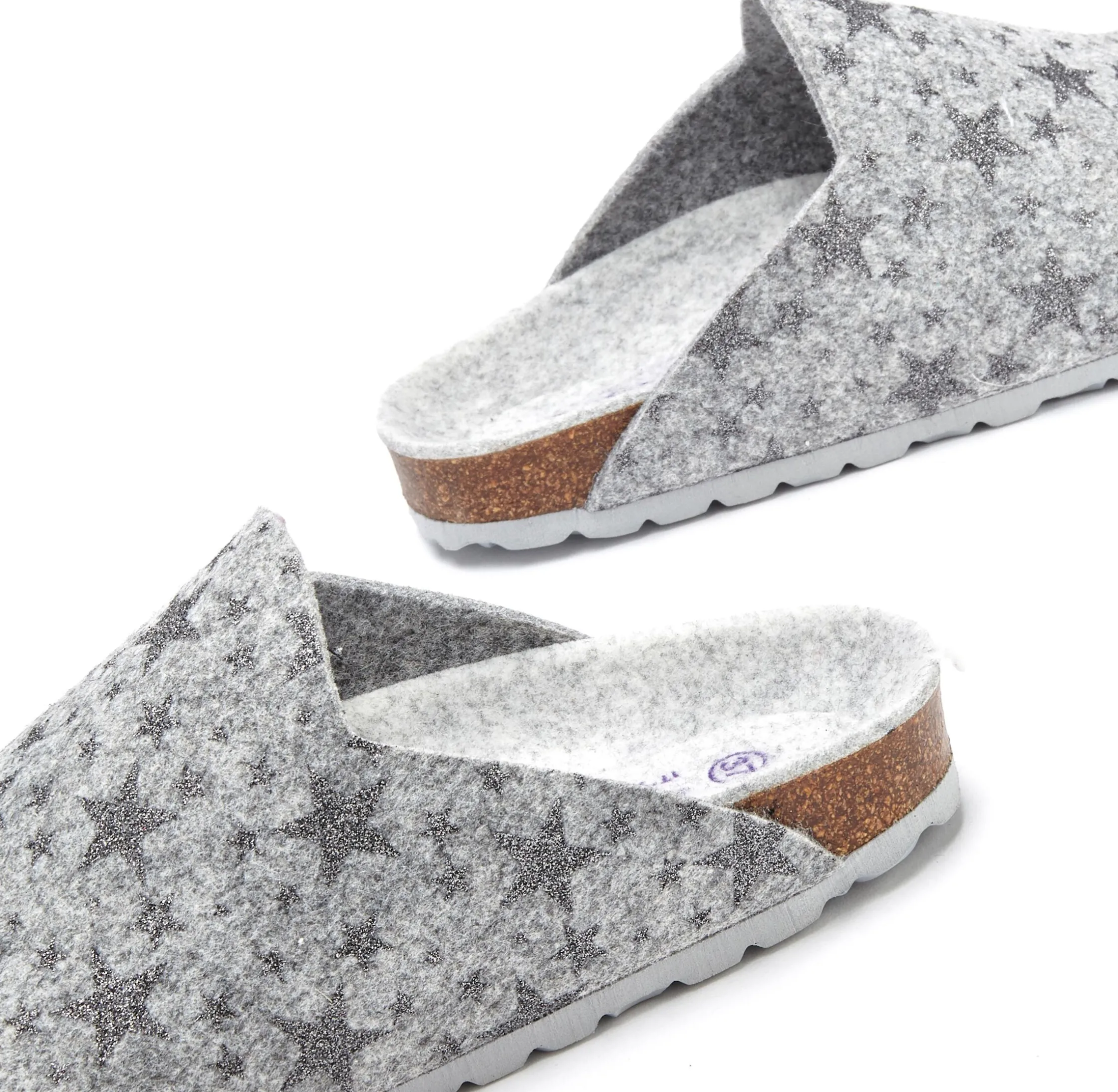 Pantoletten|Vivance Pantolette grau