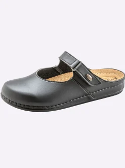 Pantoletten|Dr. Feet Pantolette schwarz