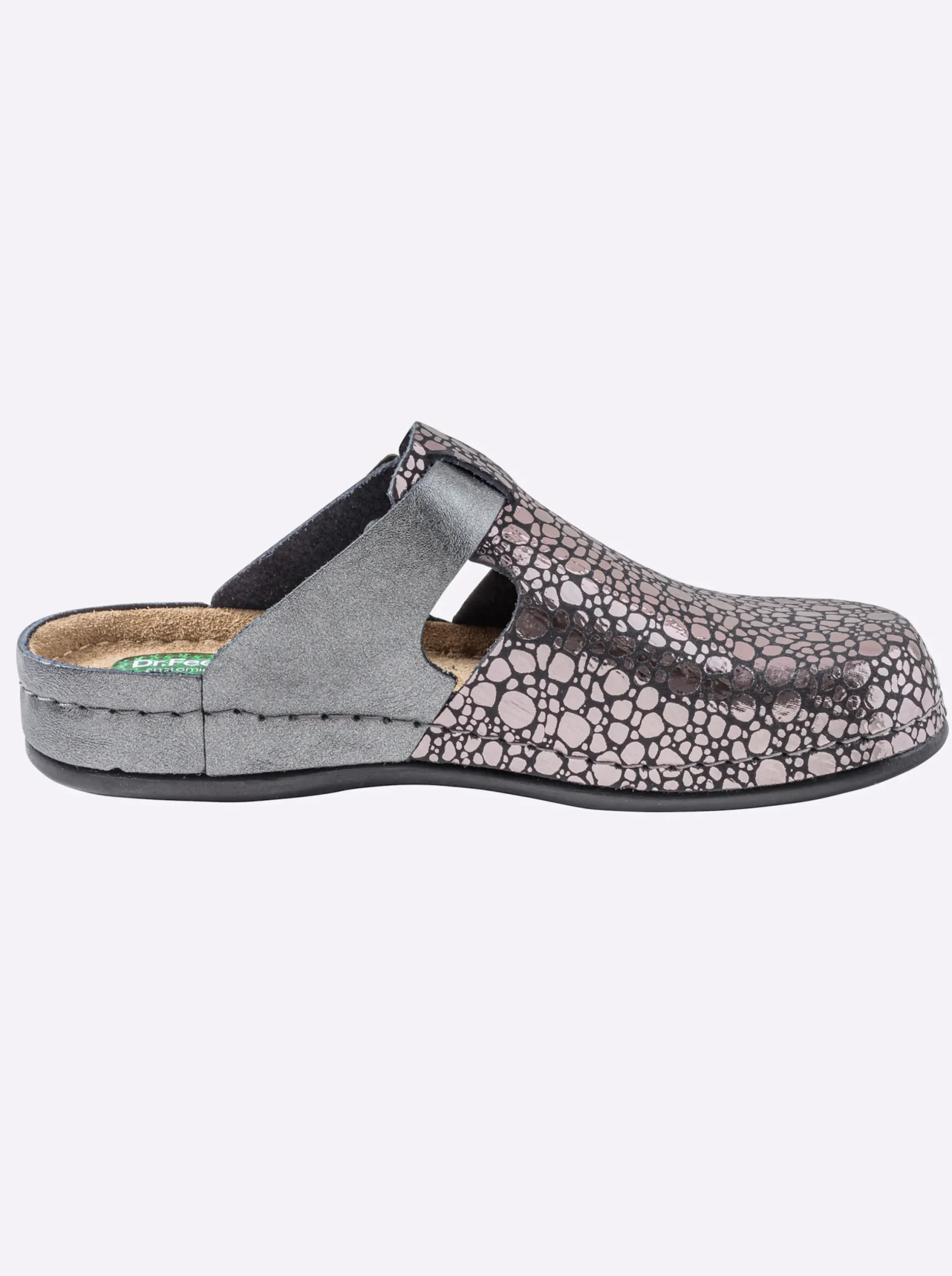Hausschuhe|Pantoletten|Dr. Feet Pantolette anthrazit