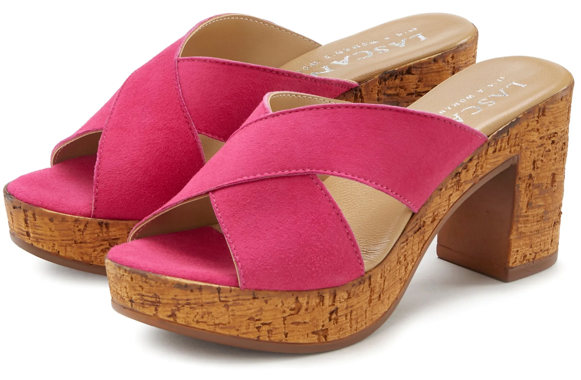 Pantoletten|LASCANA Pantolette pink