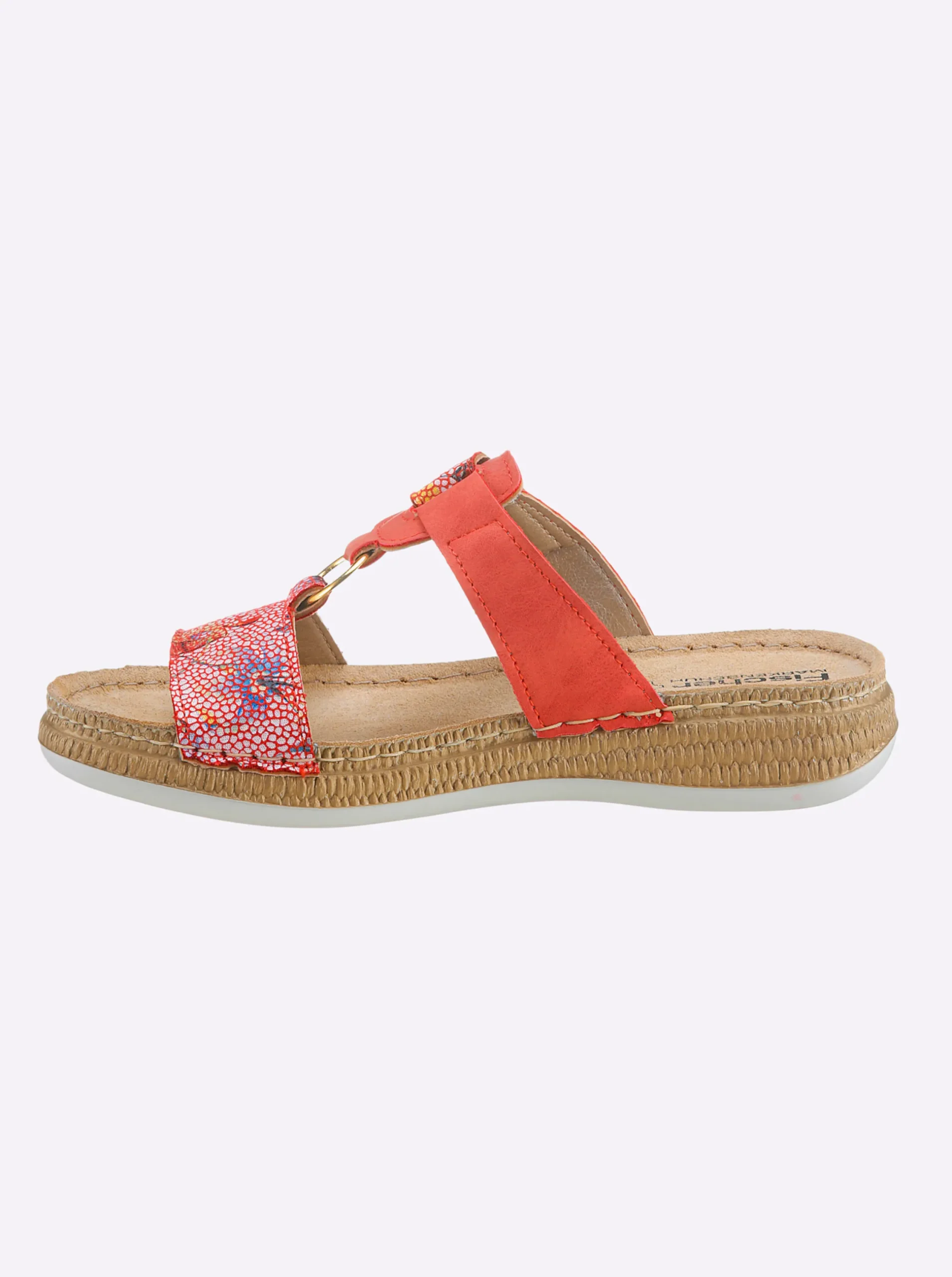 Pantoletten|Fischer Pantolette rot