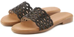 Pantoletten|LASCANA Pantolette schwarz