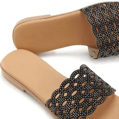Pantoletten|LASCANA Pantolette schwarz