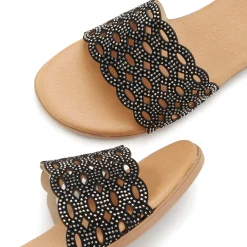 Pantoletten|LASCANA Pantolette schwarz