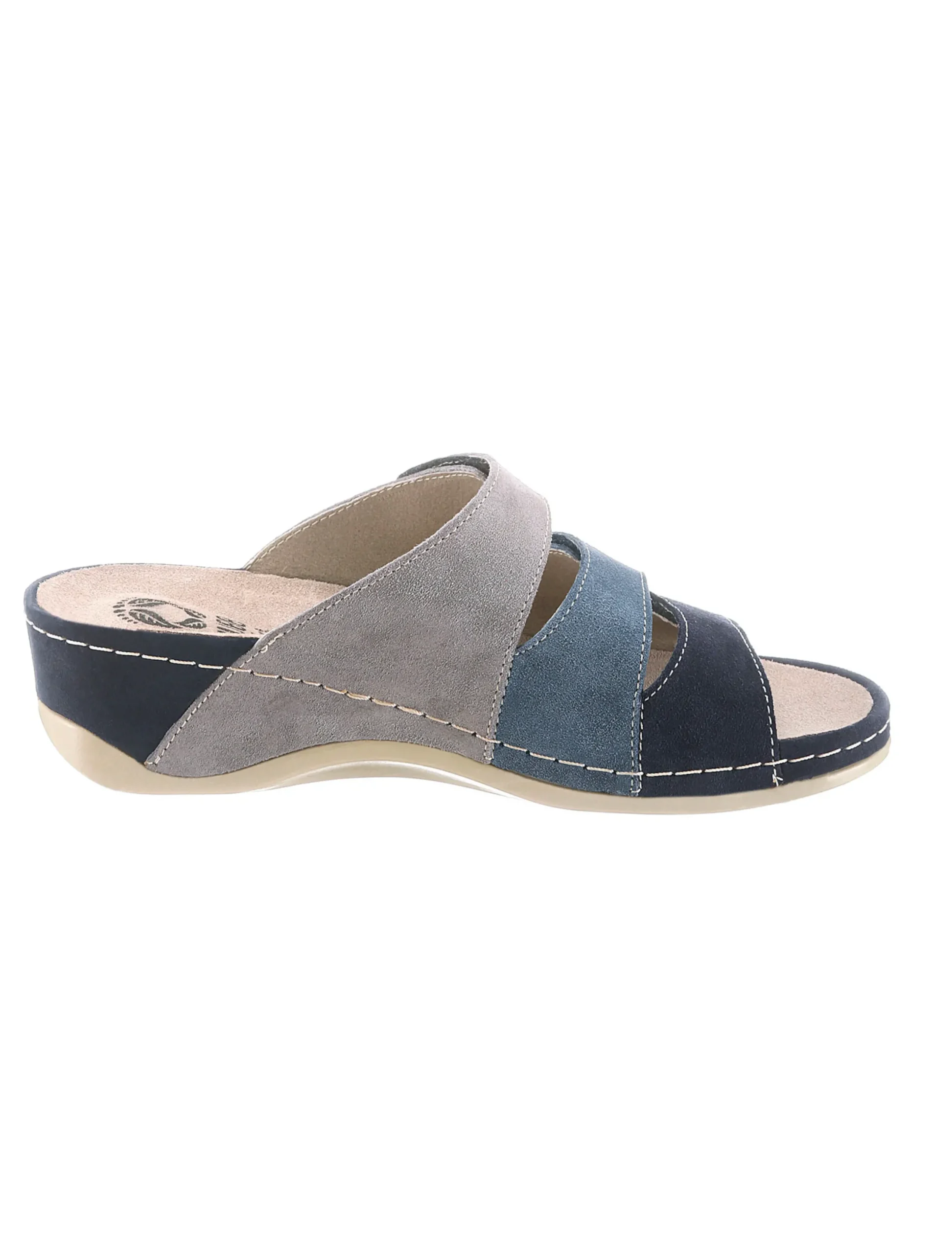 Pantoletten|Mubb Pantolette blau-grau