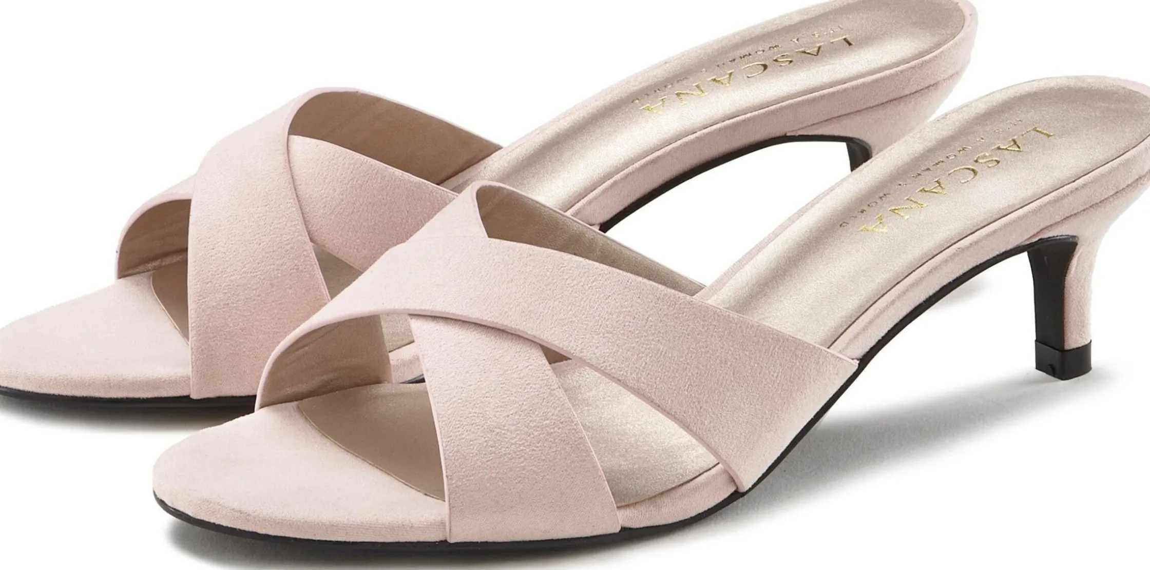 Pantoletten|LASCANA Pantolette rosa