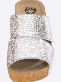 Pantoletten|Mubb Pantolette silberfarben
