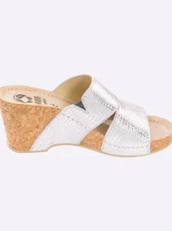 Pantoletten|Mubb Pantolette silberfarben
