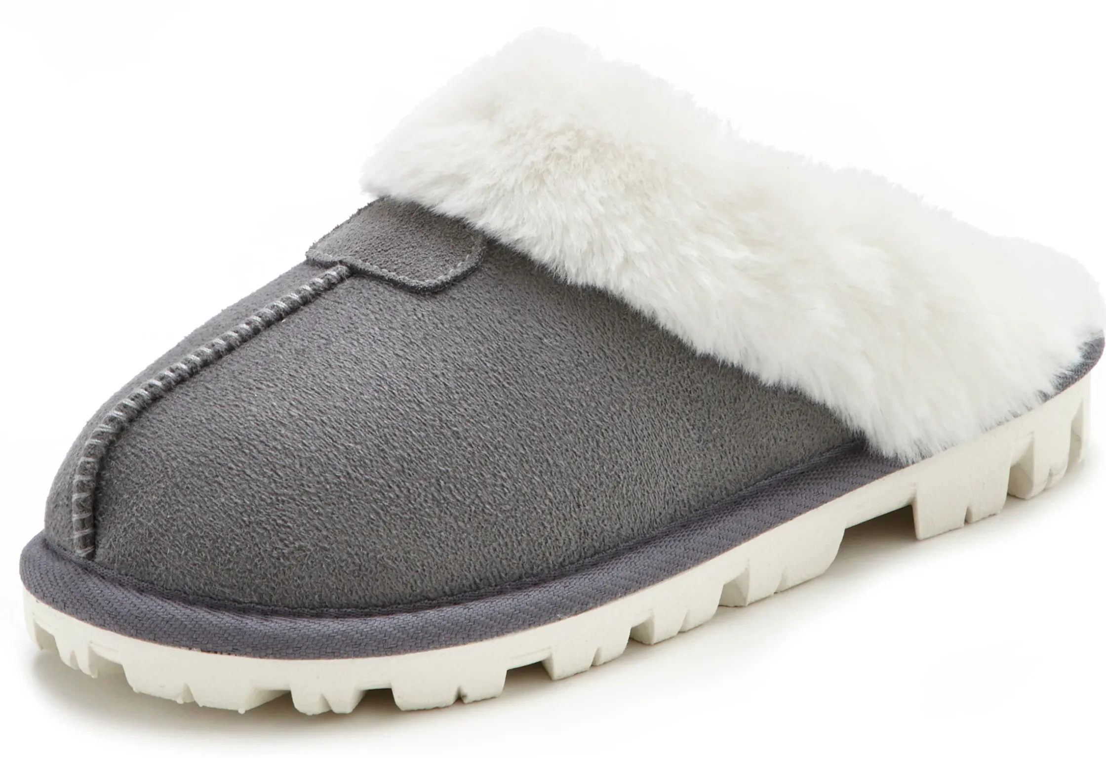 Pantoletten|Vivance Pantolette grau