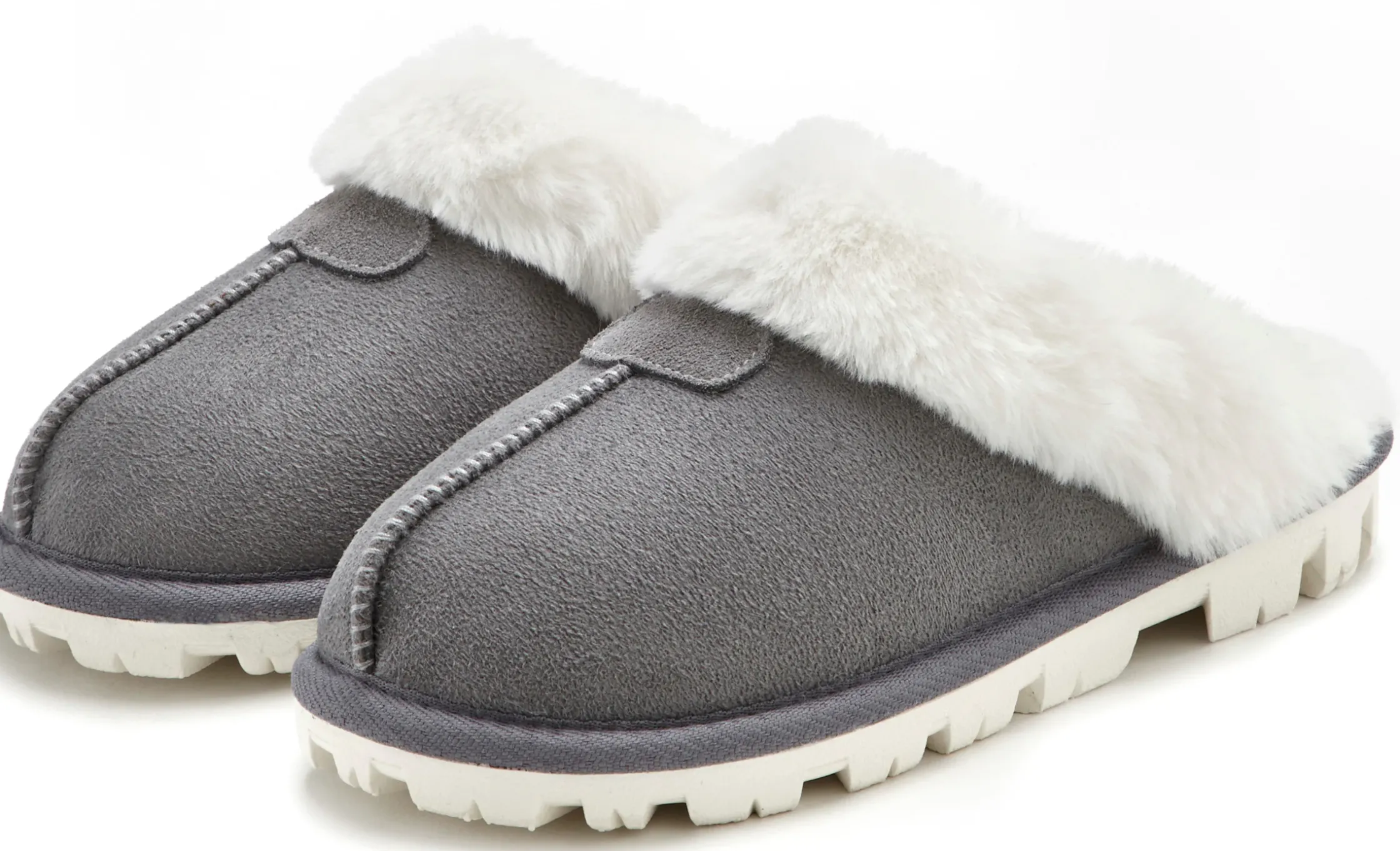 Pantoletten|Vivance Pantolette grau