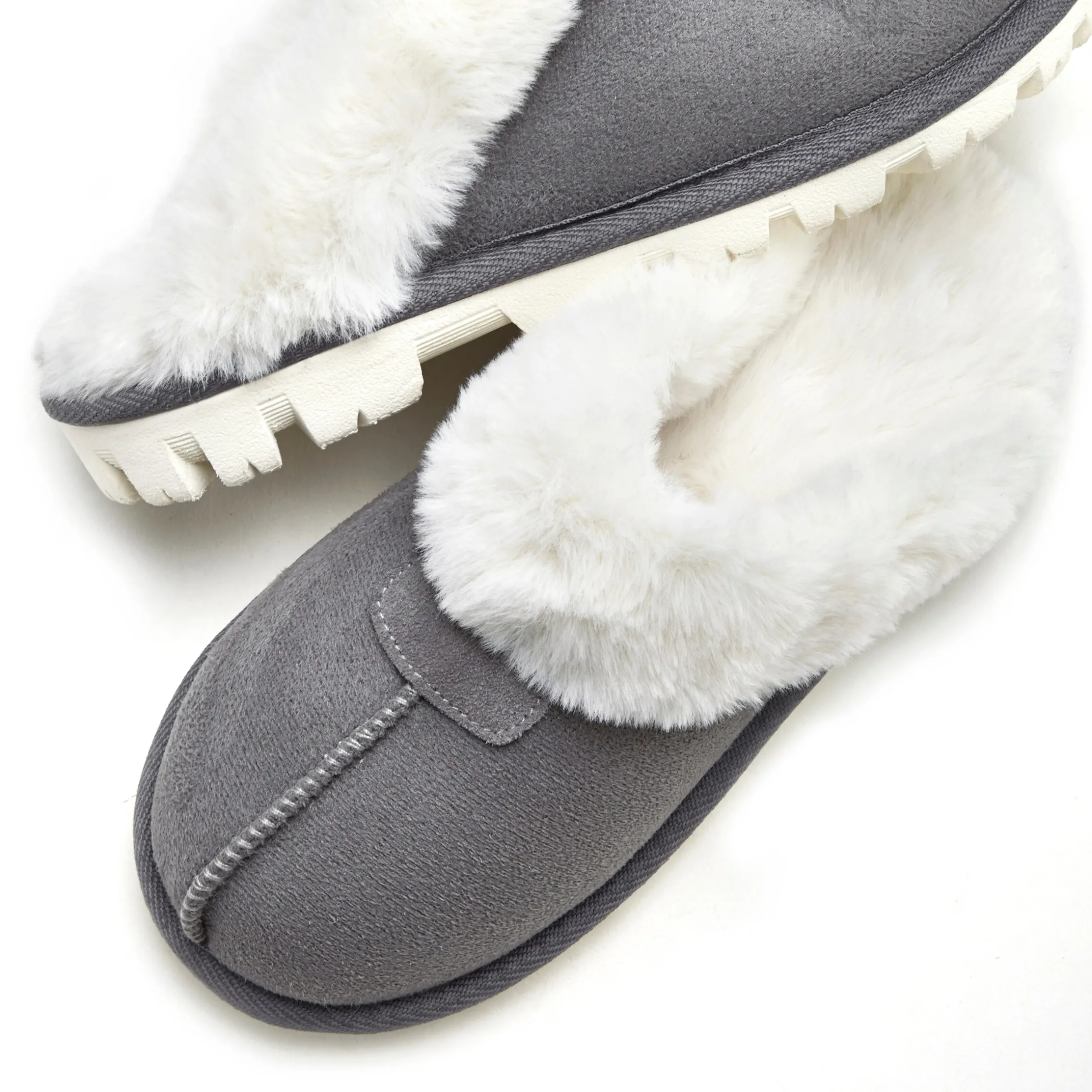 Pantoletten|Vivance Pantolette grau