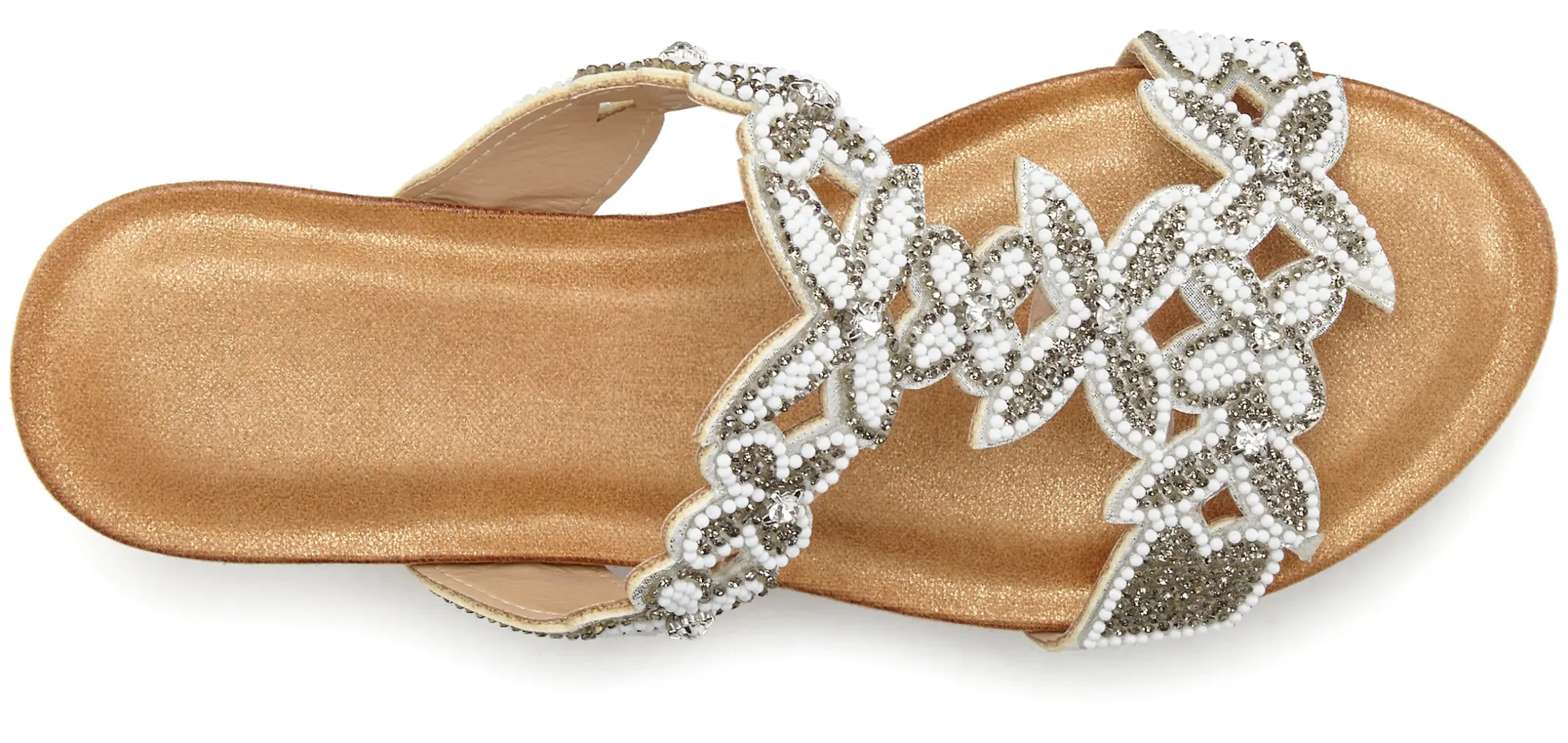 Pantoletten|Vivance Pantolette weiß