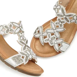 Pantoletten|Vivance Pantolette weiß