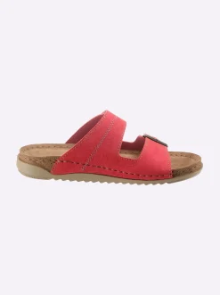 Pantoletten|Fischer Pantolette rot