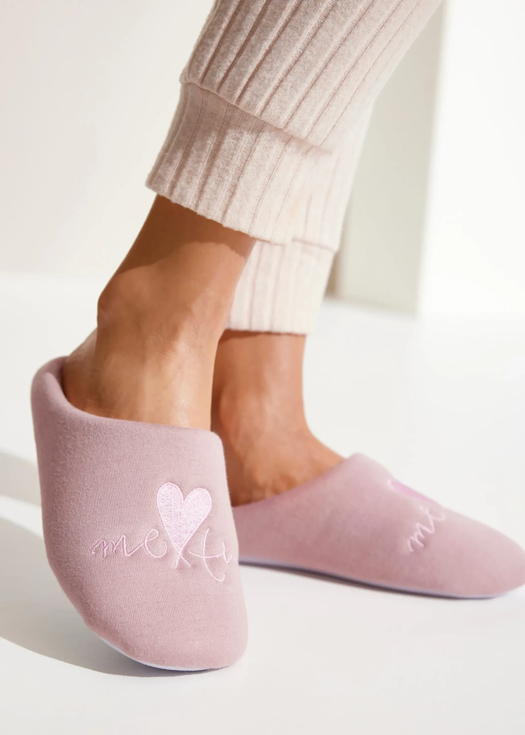 Pantoletten|Vivance Pantolette rose
