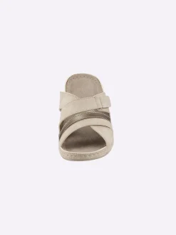 Pantoletten|airsoft modern+ Pantolette in komfortabler Weite H beige