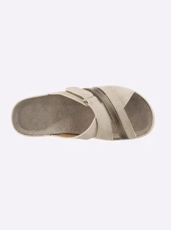 Pantoletten|airsoft modern+ Pantolette in komfortabler Weite H beige