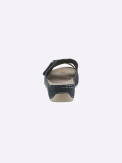 Pantoletten|airsoft modern+ Pantolette in komfortabler Weite H marine