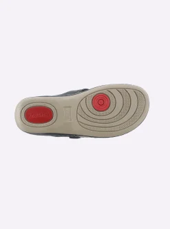 Pantoletten|airsoft modern+ Pantolette in komfortabler Weite H marine