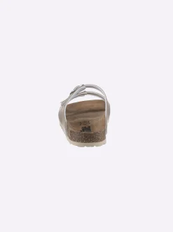 Pantoletten|Bio Time Pantolette in schlanker Weite F taupe