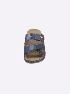Pantoletten|airsoft comfort+ Pantolette mit Antishock-System marine-metallicfarben