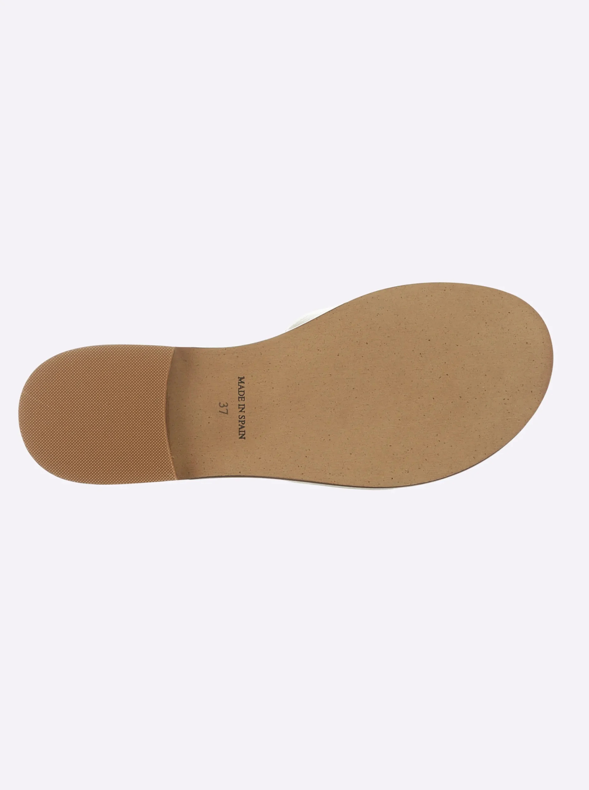 Pantoletten|heine Pantolette mit Cut-Out-Muster creme