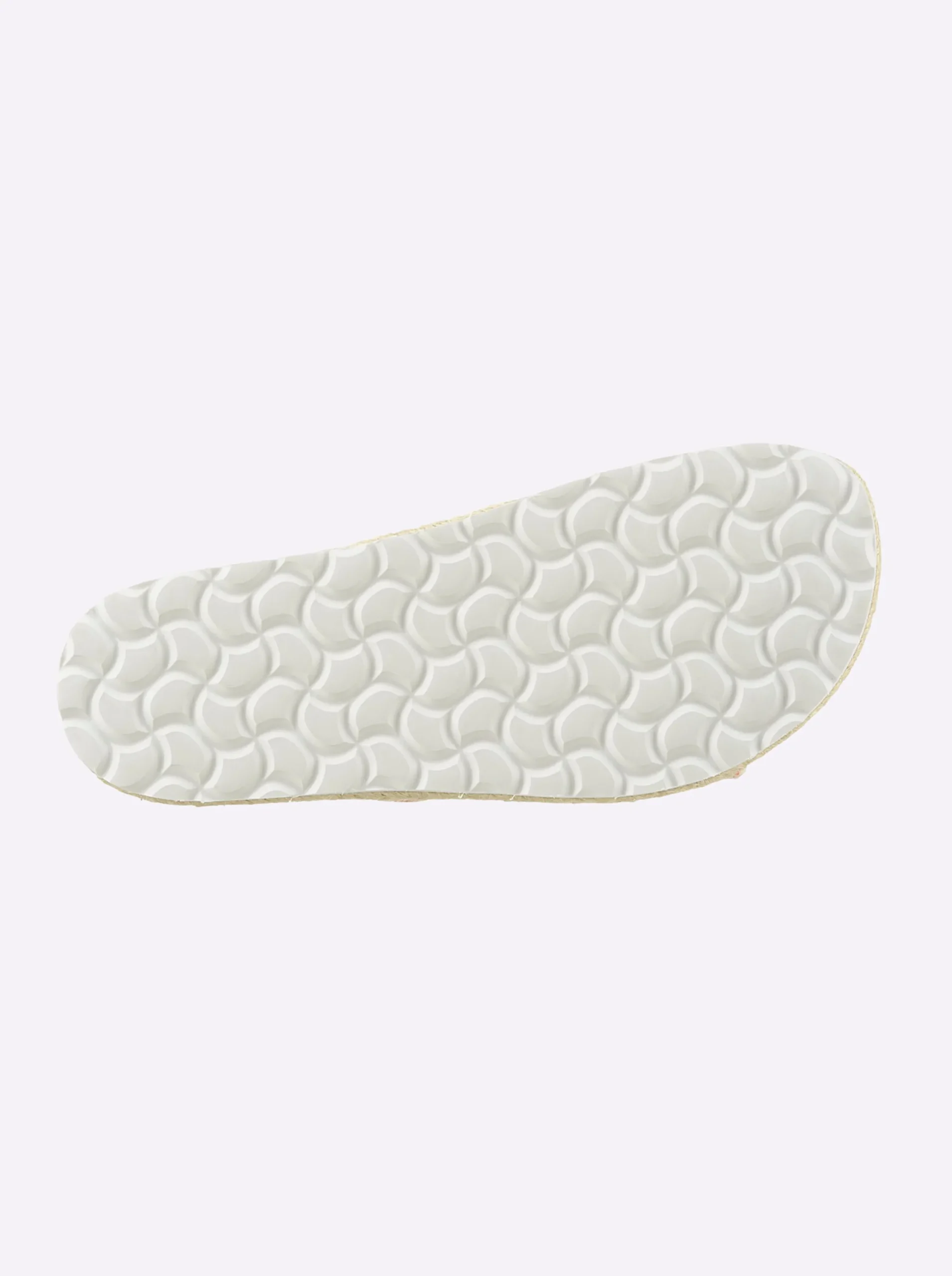 Pantoletten|Bio Time Pantolette mit Details in Bast-Optik terra