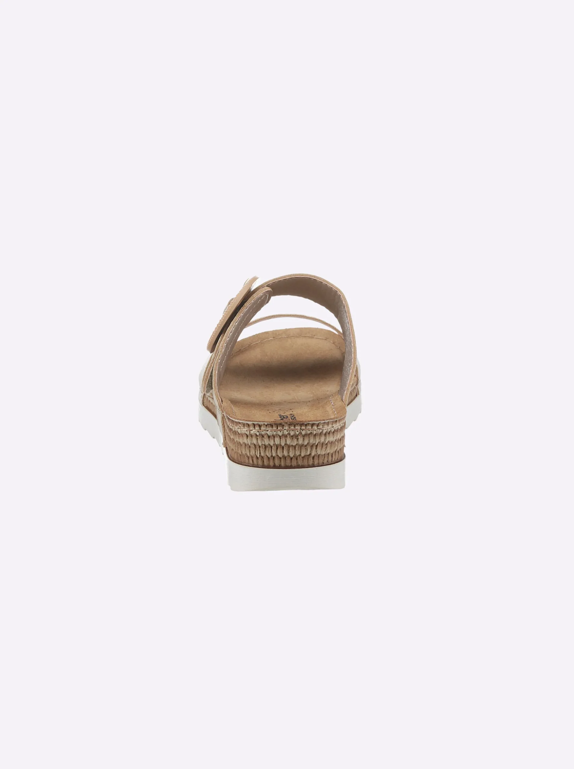 Pantoletten|Fischer Pantolette mit gepolsterter Innensohle beige
