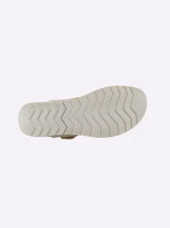 Pantoletten|Fischer Pantolette mit gepolsterter Innensohle beige