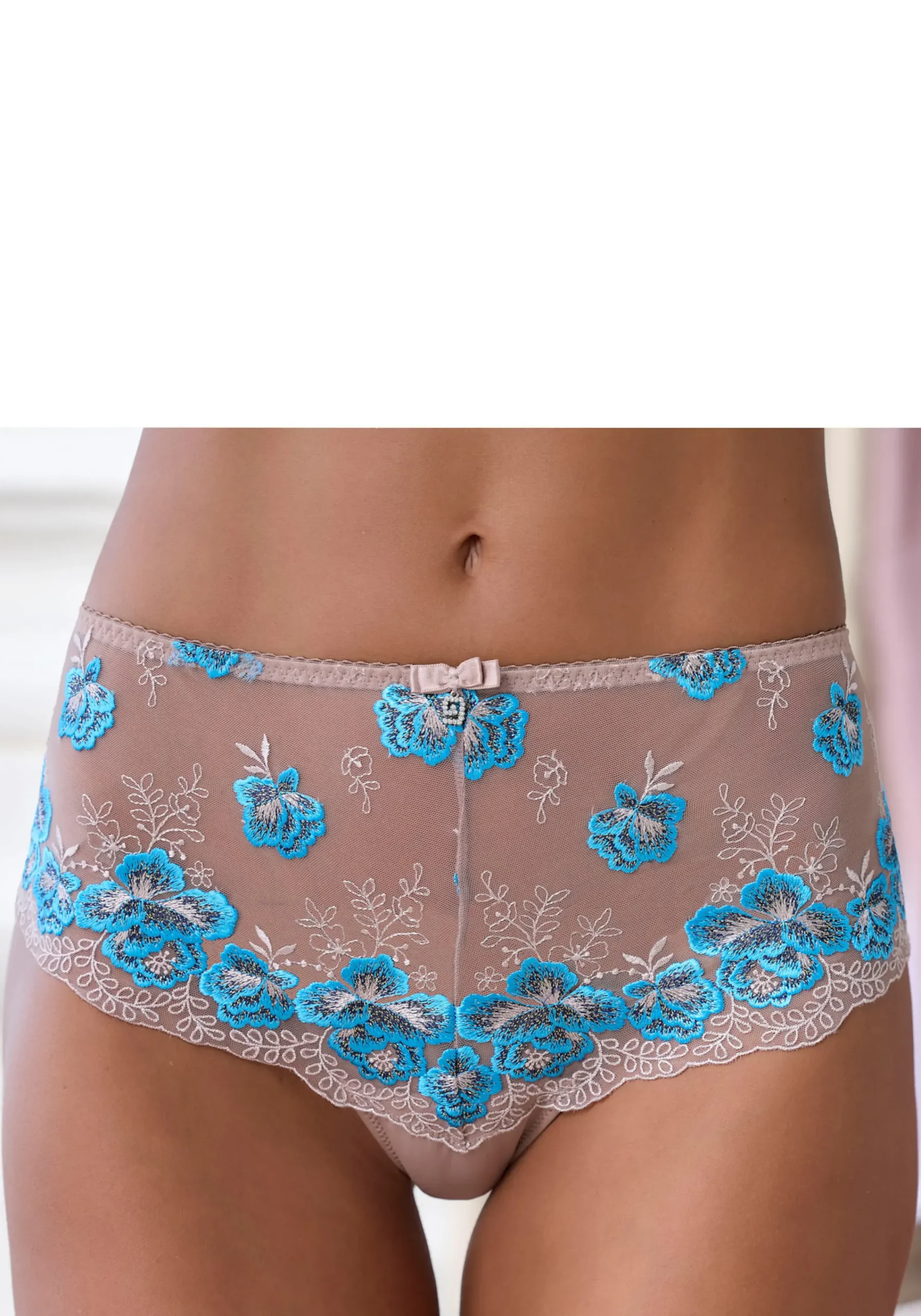 Unterhosen|Nuance Panty taupe-petrol