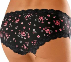 Unterhosen|Buffalo Panty koralle-geblümt,petrol-geblümt,schwarz-uni